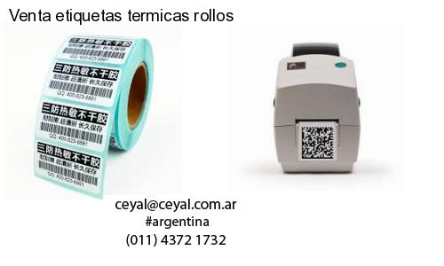 Venta etiquetas termicas rollos