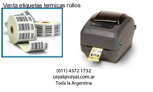 Venta etiquetas termicas rollos