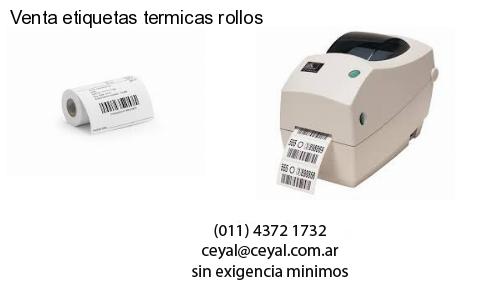Venta etiquetas termicas rollos