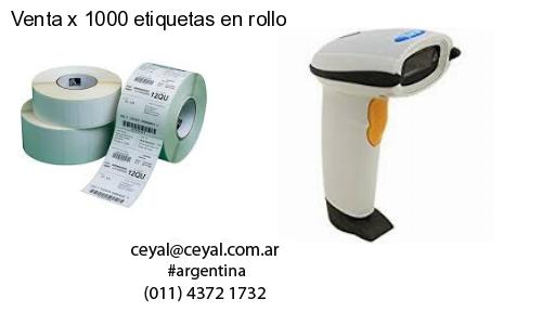 Venta x 1000 etiquetas en rollo
