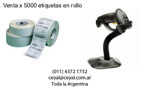 Venta x 5000 etiquetas en rollo