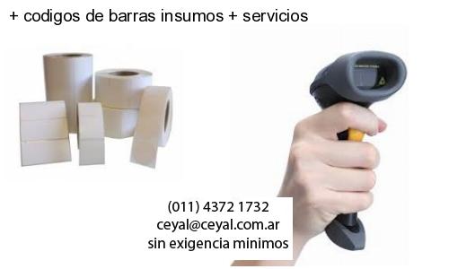   codigos de barras insumos   servicios