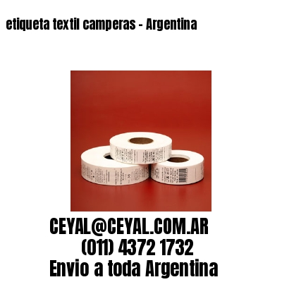 etiqueta textil camperas – Argentina