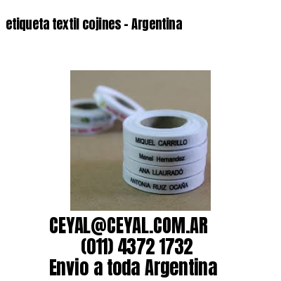 etiqueta textil cojines – Argentina