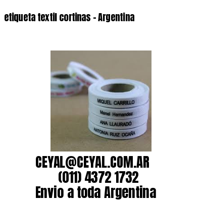 etiqueta textil cortinas – Argentina