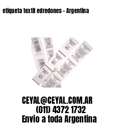 etiqueta textil edredones – Argentina