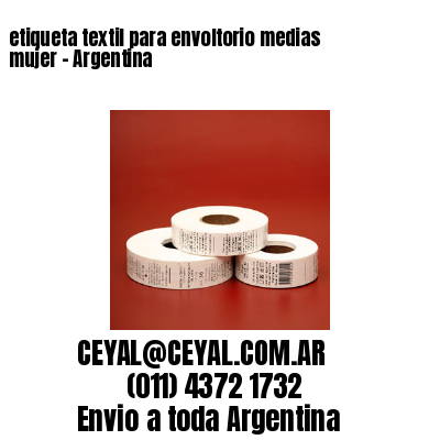 etiqueta textil para envoltorio medias mujer – Argentina