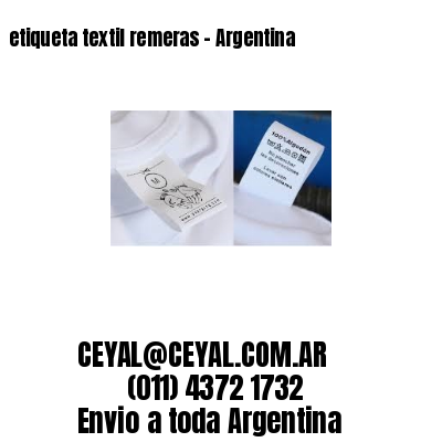etiqueta textil remeras – Argentina