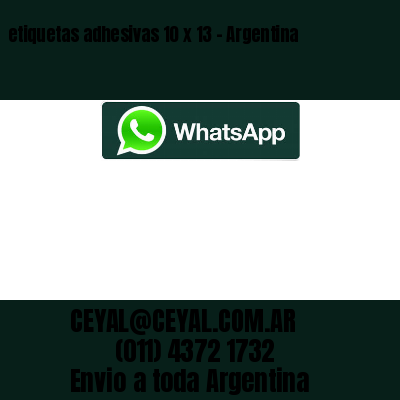 etiquetas adhesivas 10 x 13 – Argentina