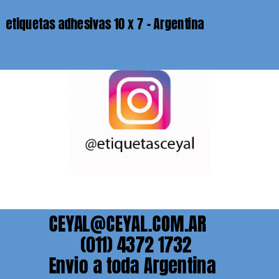 etiquetas adhesivas 10 x 7 – Argentina