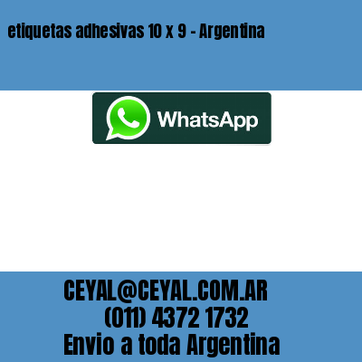 etiquetas adhesivas 10 x 9 – Argentina
