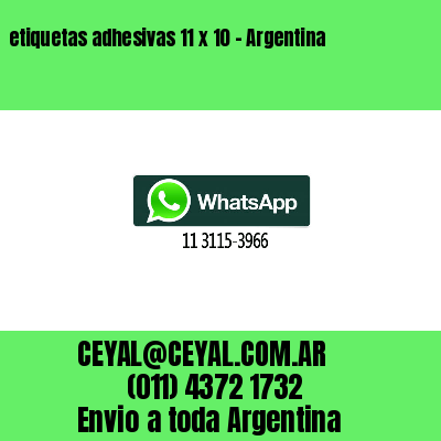 etiquetas adhesivas 11 x 10 – Argentina