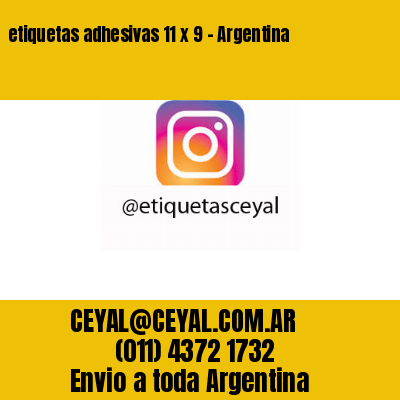 etiquetas adhesivas 11 x 9 – Argentina