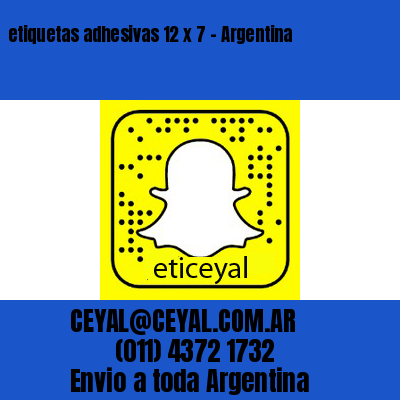etiquetas adhesivas 12 x 7 – Argentina