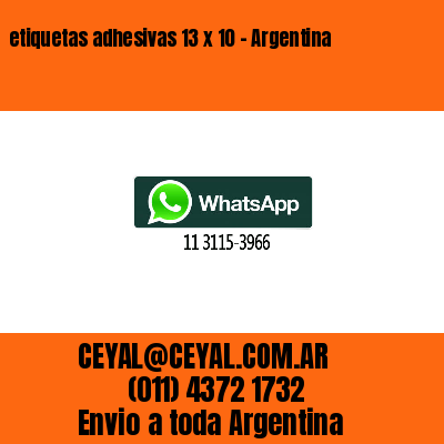 etiquetas adhesivas 13 x 10 – Argentina