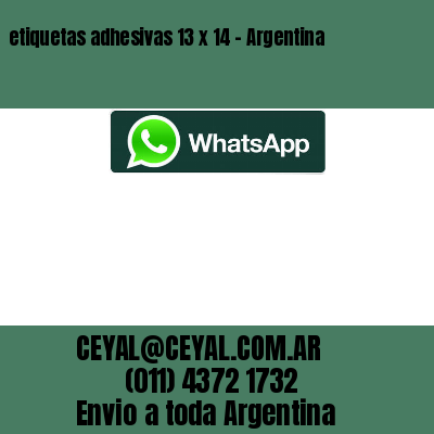 etiquetas adhesivas 13 x 14 – Argentina