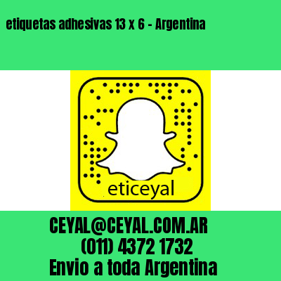 etiquetas adhesivas 13 x 6 – Argentina