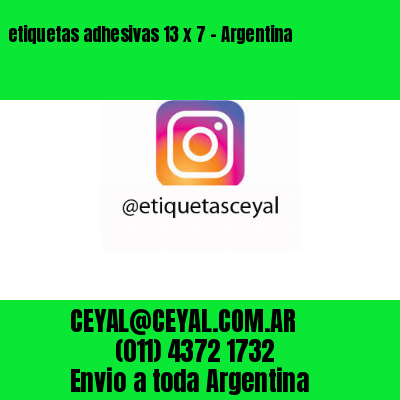 etiquetas adhesivas 13 x 7 – Argentina