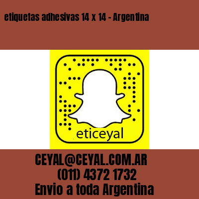 etiquetas adhesivas 14 x 14 – Argentina