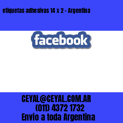 etiquetas adhesivas 14 x 2 – Argentina