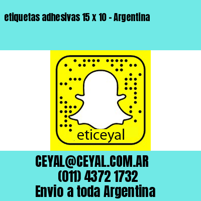 etiquetas adhesivas 15 x 10 – Argentina