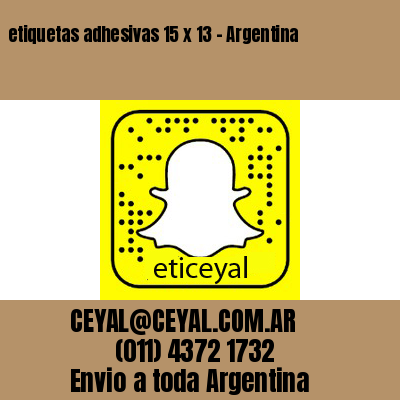 etiquetas adhesivas 15 x 13 – Argentina