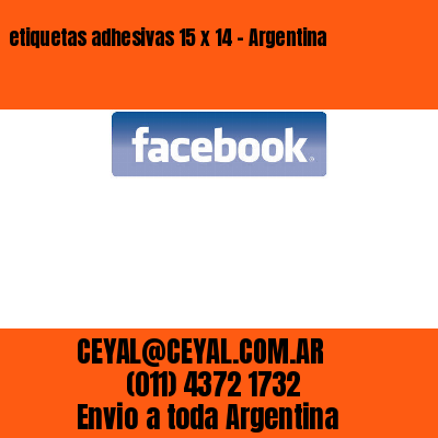 etiquetas adhesivas 15 x 14 – Argentina