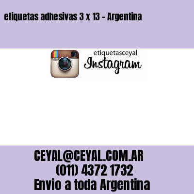 etiquetas adhesivas 3 x 13 – Argentina