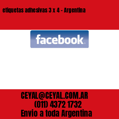 etiquetas adhesivas 3 x 4 – Argentina