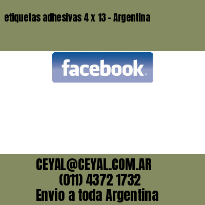 etiquetas adhesivas 4 x 13 – Argentina