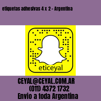 etiquetas adhesivas 4 x 2 – Argentina