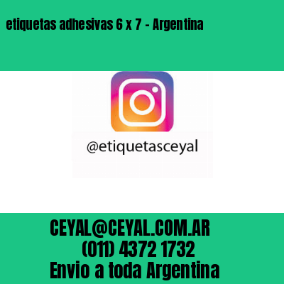 etiquetas adhesivas 6 x 7 – Argentina