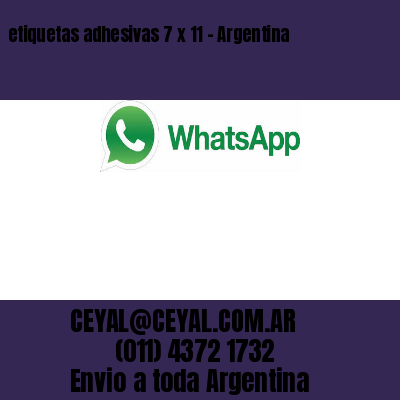 etiquetas adhesivas 7 x 11 – Argentina