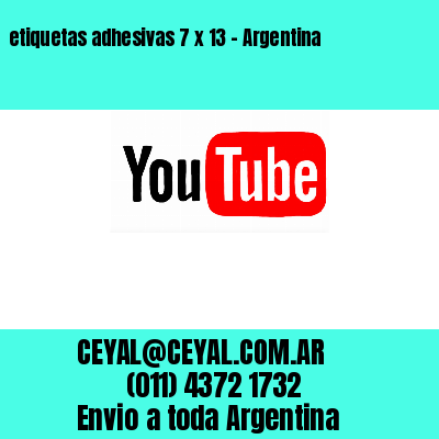 etiquetas adhesivas 7 x 13 – Argentina