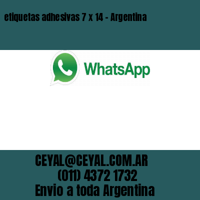 etiquetas adhesivas 7 x 14 – Argentina