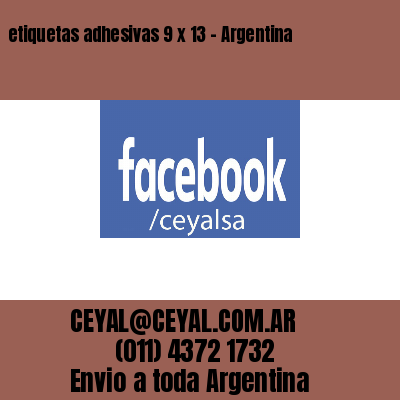 etiquetas adhesivas 9 x 13 – Argentina
