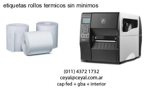 etiquetas rollos termicos sin minimos
