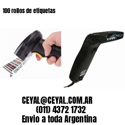 100 rollos de etiquetas