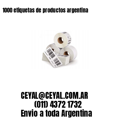 1000 etiquetas de productos argentina