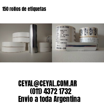 150 rollos de etiquetas