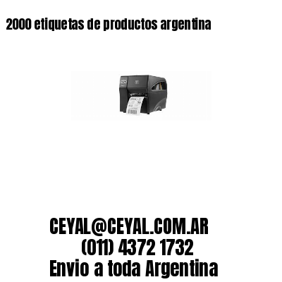 2000 etiquetas de productos argentina
