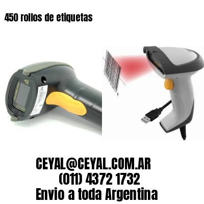 450 rollos de etiquetas