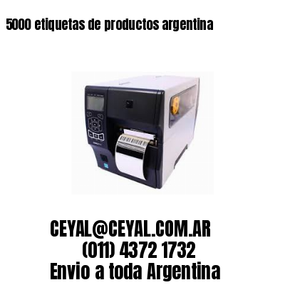5000 etiquetas de productos argentina