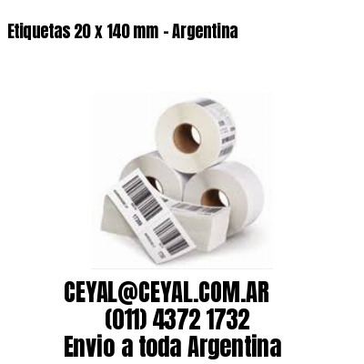 Etiquetas 20 x 140 mm – Argentina