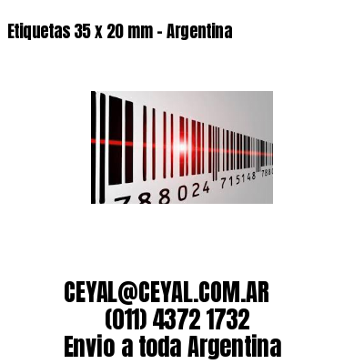 Etiquetas 35 x 20 mm – Argentina