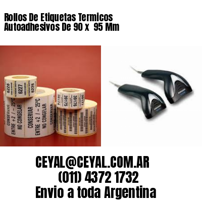 Rollos De Etiquetas Termicos Autoadhesivos De 90 x  95 Mm
