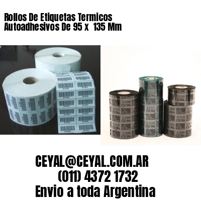 Rollos De Etiquetas Termicos Autoadhesivos De 95 x  135 Mm