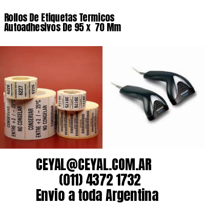 Rollos De Etiquetas Termicos Autoadhesivos De 95 x  70 Mm