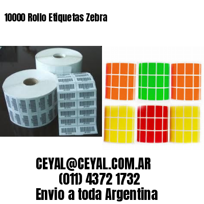 10000 Rollo Etiquetas Zebra