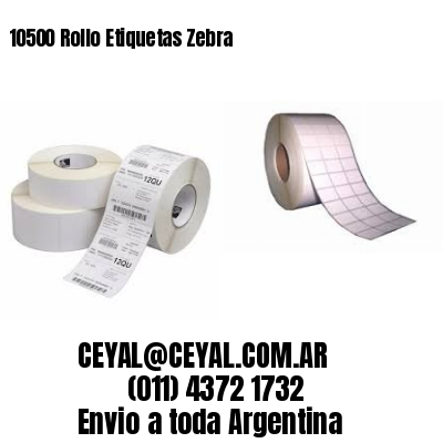 10500 Rollo Etiquetas Zebra